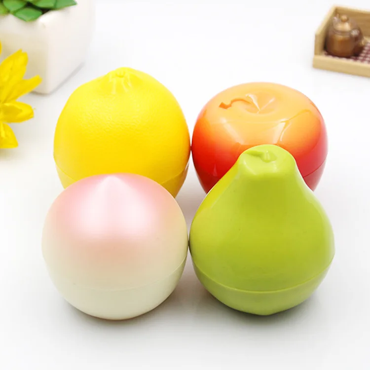 
Wholesale 30g portable skin care cream jar, PP eco-friendly cosmetic cream container in fruit shape 