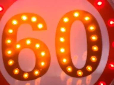 Solar powered led traffic sign light