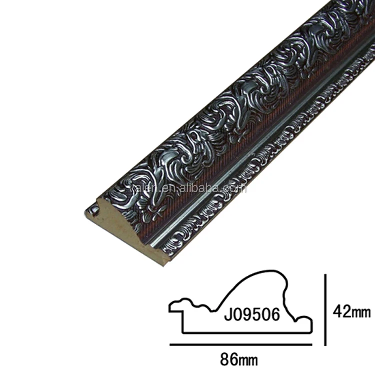 Factory Wholesale Ornate Plastic Mirror Frame Moulding for Mirrors