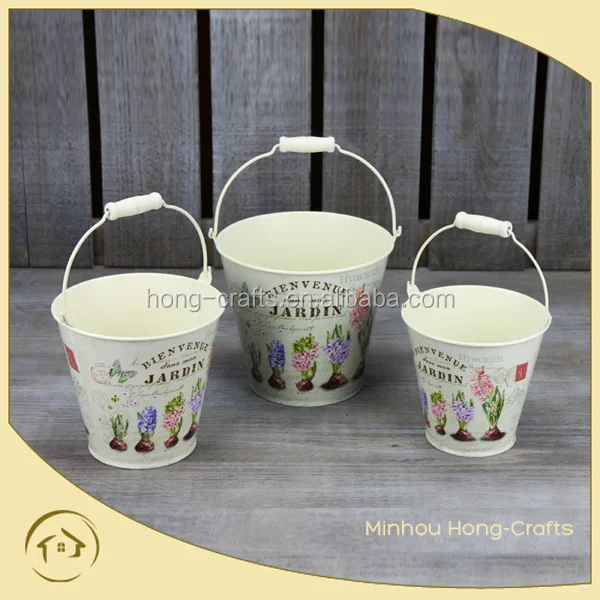 galvanized iron bucket garden pails iron garden wholesale buckets container packing/giftpacking