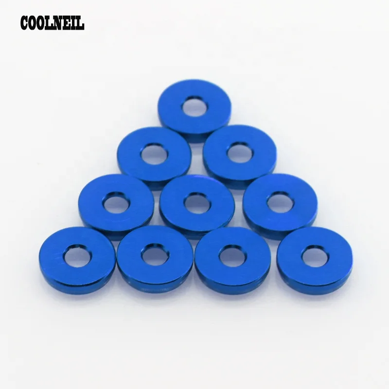 JDM Style Aluminum Car Bumper Spacers Fasteners Fender Washers