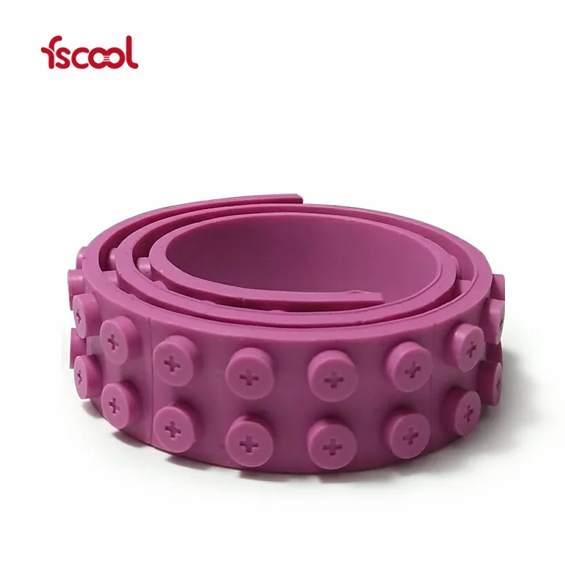 1 м cuttable клейкой детские игрушки силикона блока ленты для кирпич, 17 видов цветов на выбор