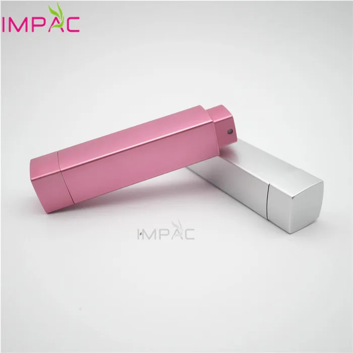 Twist up aluminum 5ml 10ml pink silver perfume atomizer bottle