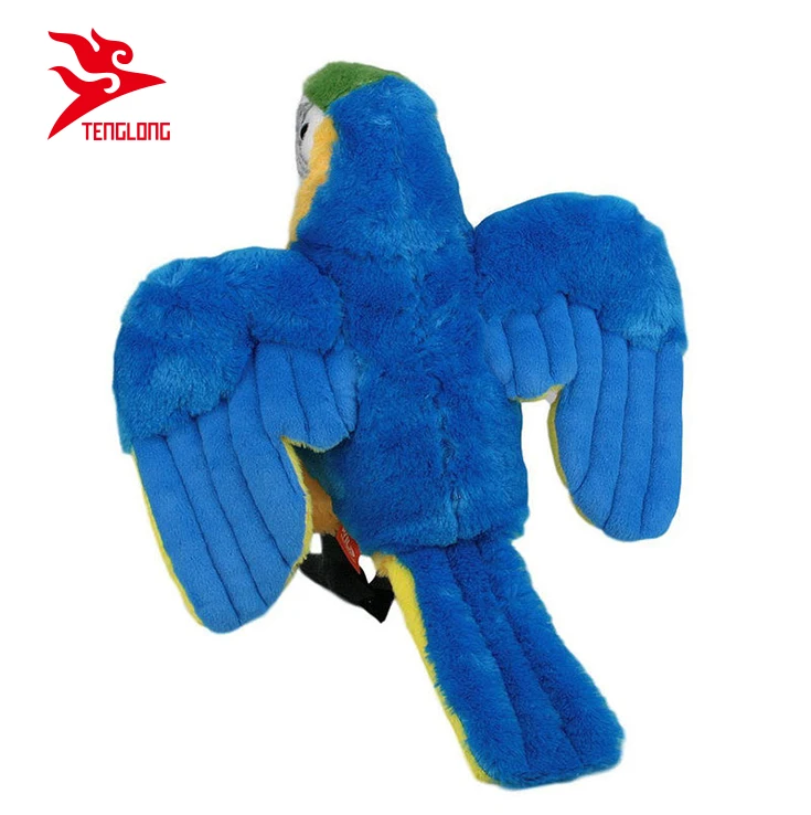 Wholesale 33cm wild republic plush stuffed bird animal parrot toys