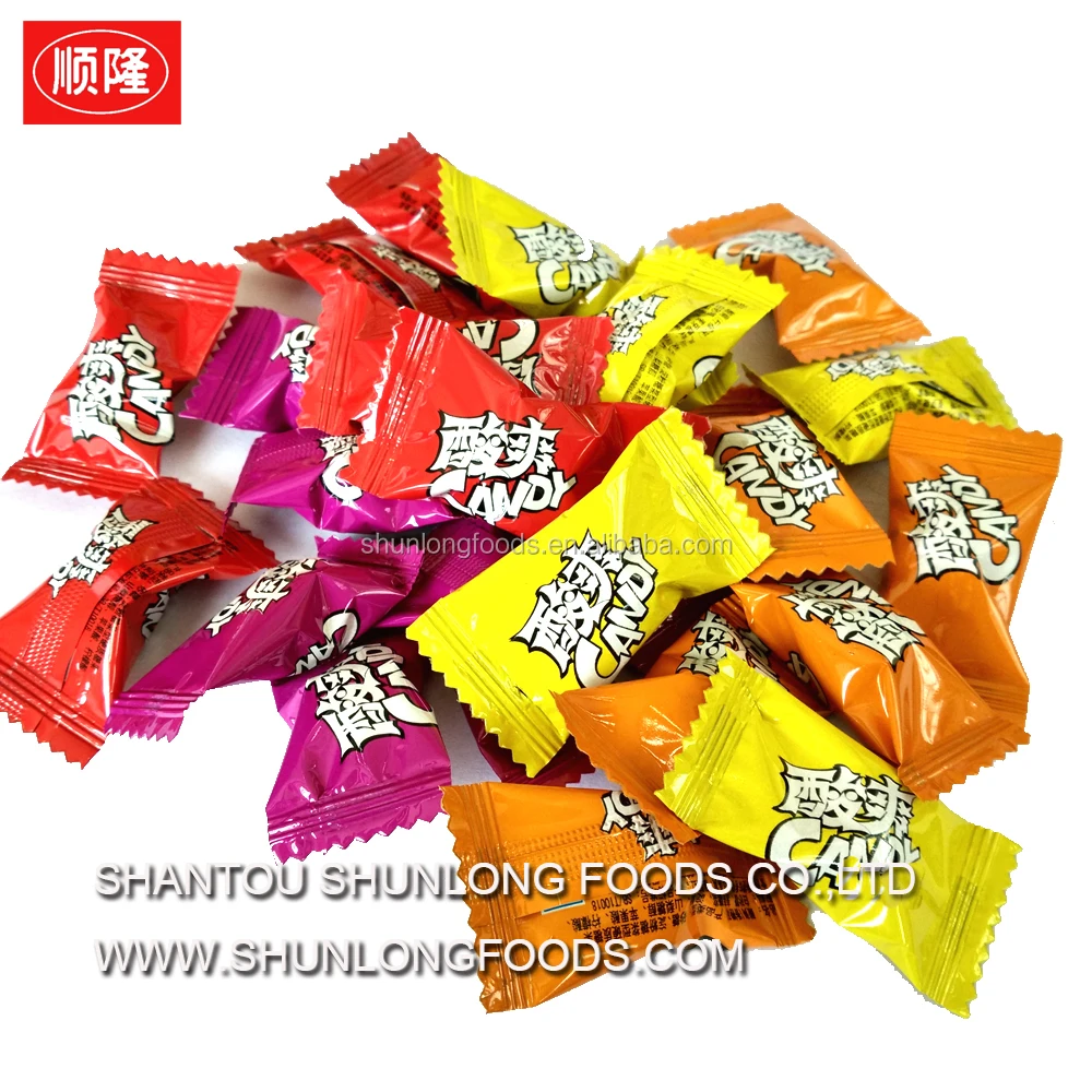 acid bombs hard candy,ball shape assorted fruit hard candy with goods quality