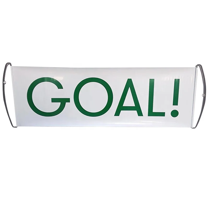 wholesale custom waterproof PVC outdoor sports advertising cheering hand held fan scrolling banner