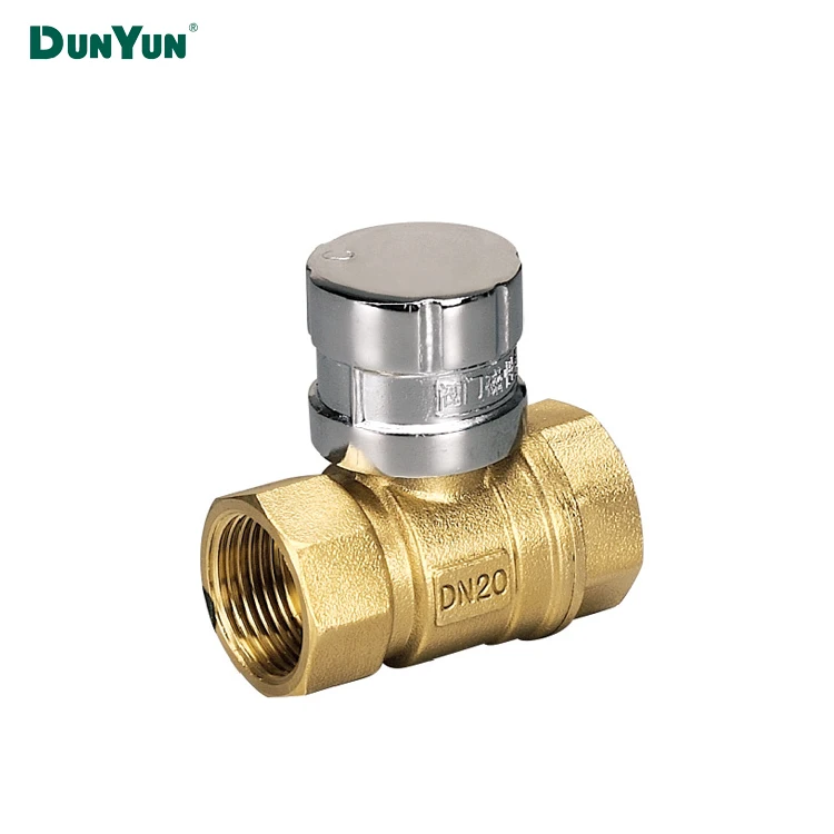 Brass Filter Y Strainer  magnetic Lockable Ball Valve with handle Key