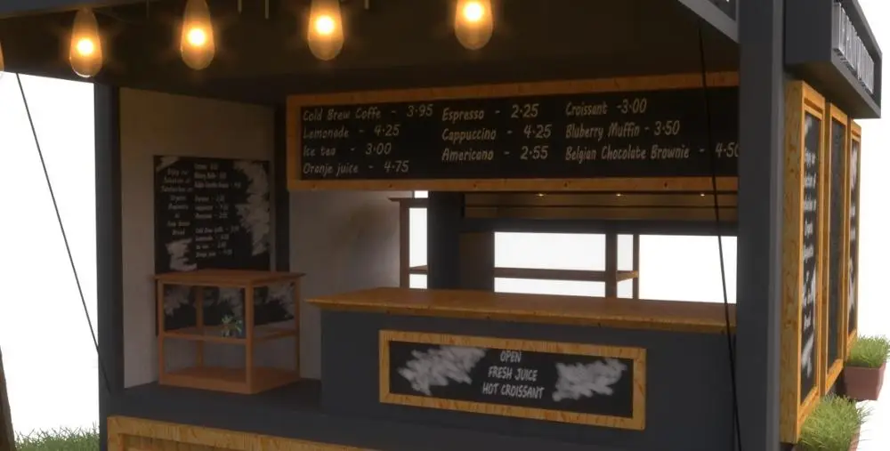 
Prefab House Container Coffee Shop Store Office Mobile Shipping Container House With Wooden 