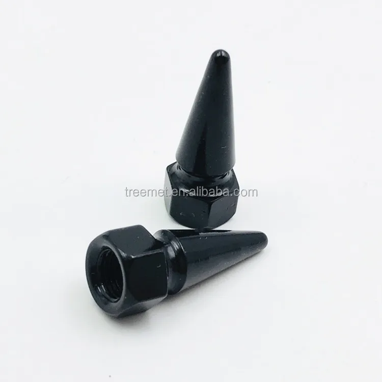 4x Car Truck Aluminum Tire Rim Valve Stems Wheel Tyre Air Caps Dust Cover Black