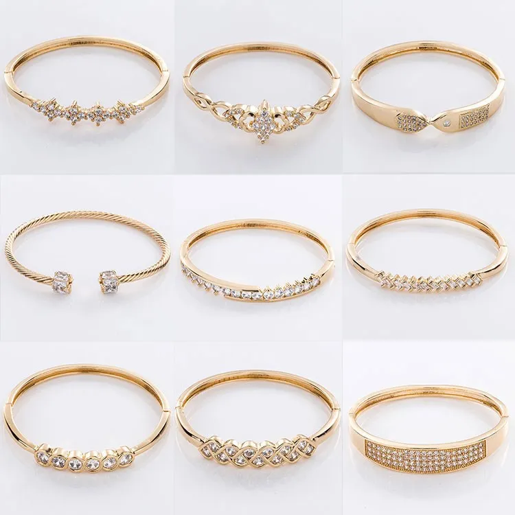 18k 24k new gold bracelet designs woman