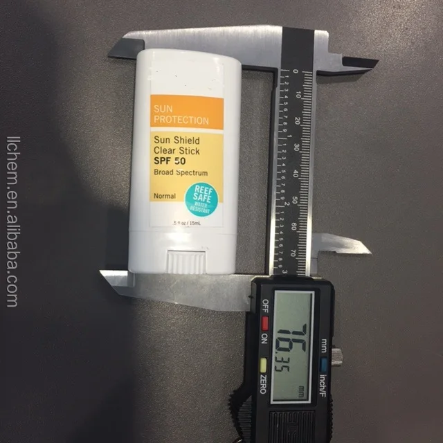 Непрозрачная Глянцевая белая Солнцезащитная палочка 0,55 унции