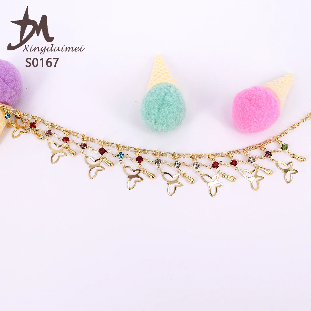 S0167  wholesale fashion diamond  custom anklet