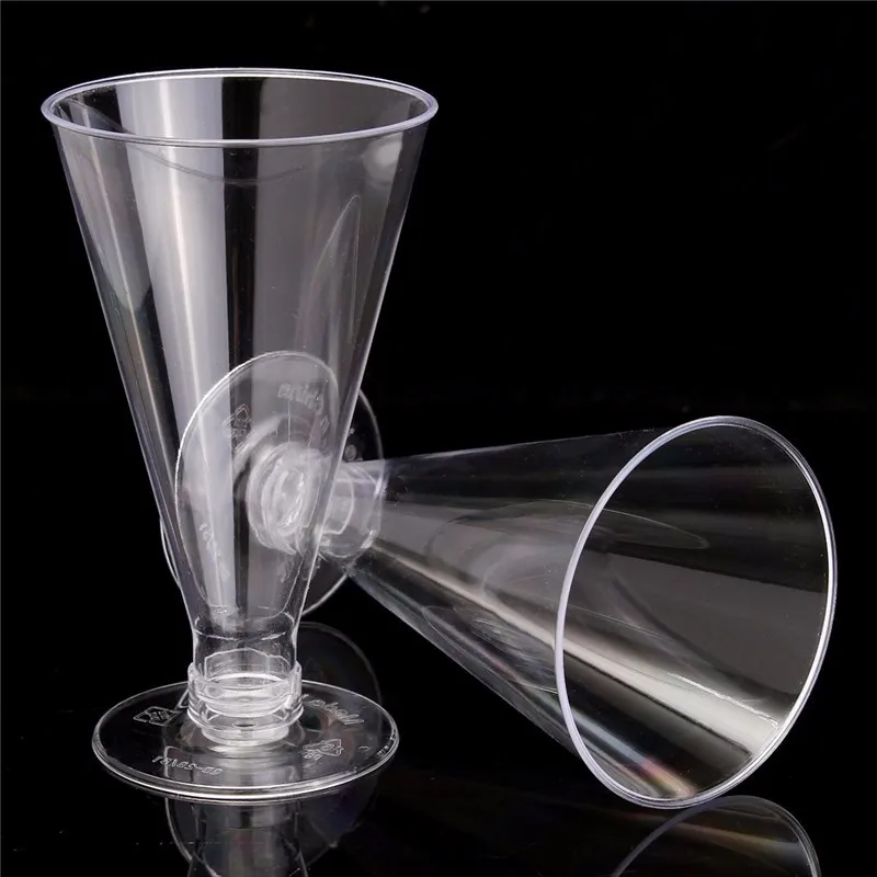 BPA Free Disposable Clear Plastic Goblet Cups