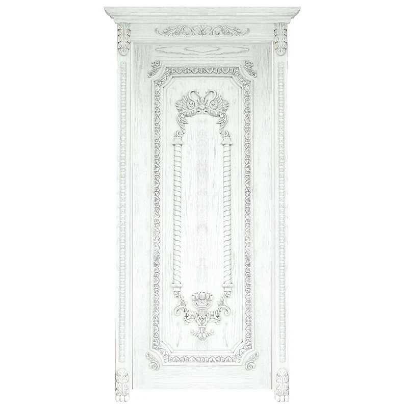 Pivot Door Interior Decorative PVC Laminated Doors Modern Style Design Solid Interior Bedrooms Wooden Folding Doors