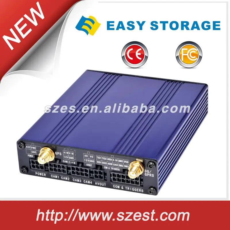 4 канальный H264 автомобильный видеорегистратор с циклической записи видео, 3G, GPS и камеру PTZ для cctv автомобиля