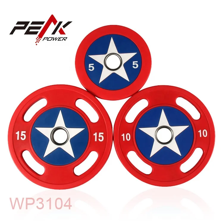 PeakPower Капитан Америка 4 держатель Полиуретановое Оборудование для тренажерного зала пластина для тяжелой атлетики