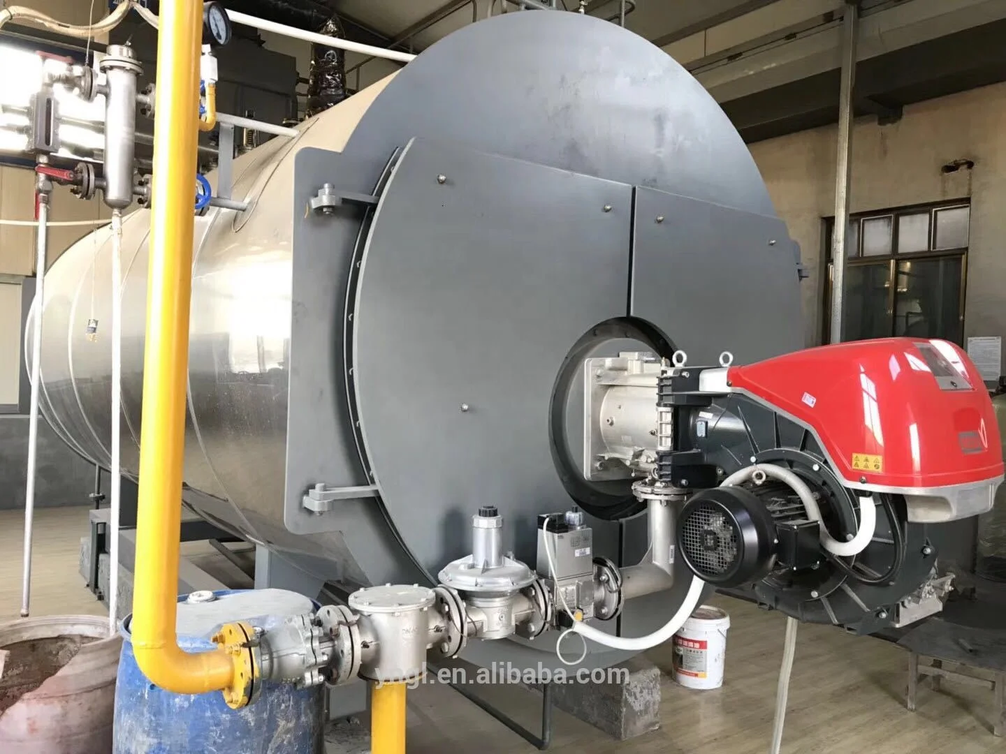 10 ton Riello burner natural gas steam boiler for food industry