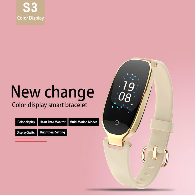 New Ladies Smart Watch Band  IP67 Waterproof Fitness Wristband Activity Tracker for Women