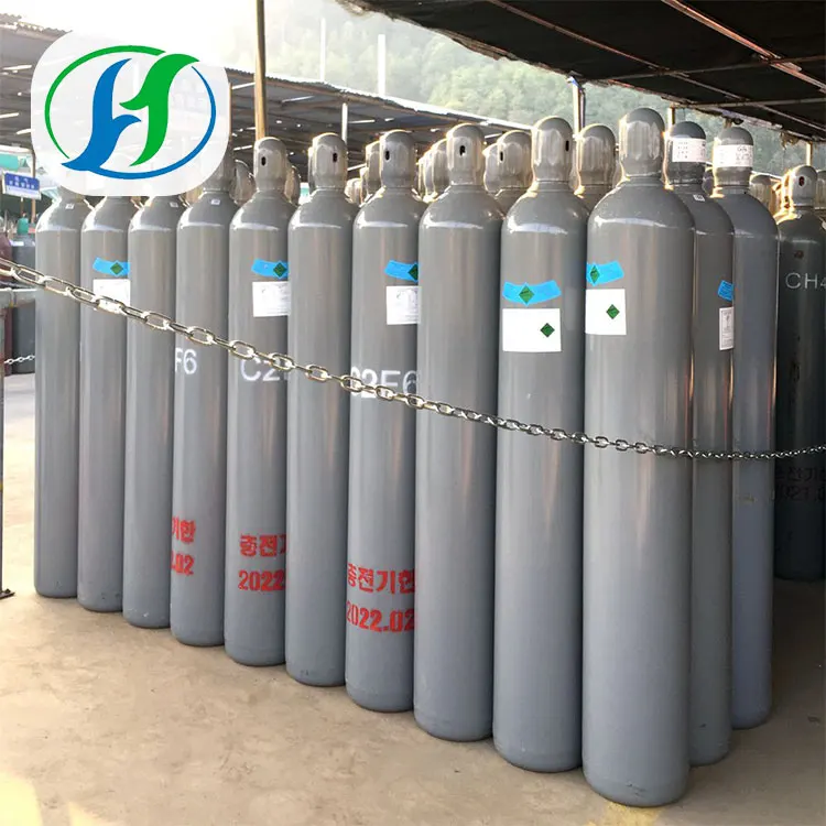 
99.999% Purity Halocarbon116 Refrigerant Gas Hexafluoroethane C2F6 for Semiconductor 