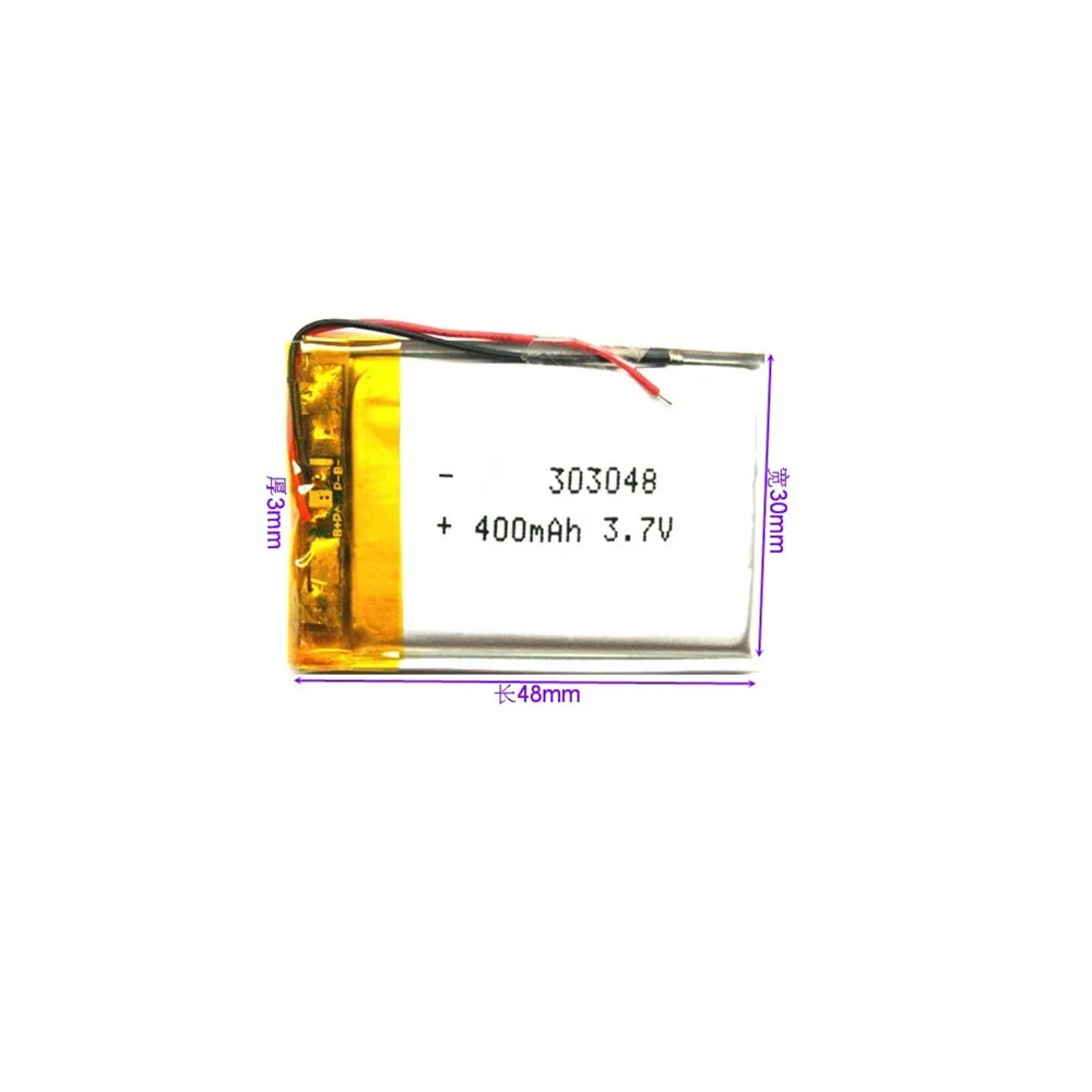 Li-Polymer Li Ion lp432543 3.7V 400Mah Lithium Polymer Lipo Li-Ion Battery Pack