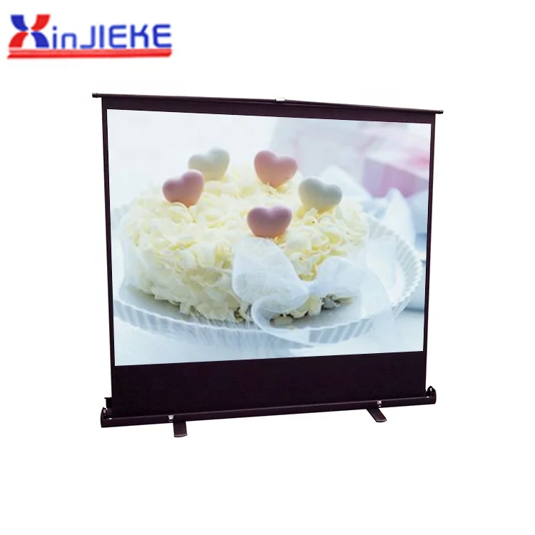 
120 inch pull up rising diy new design 3d hd floor mounted electric projector screen 
