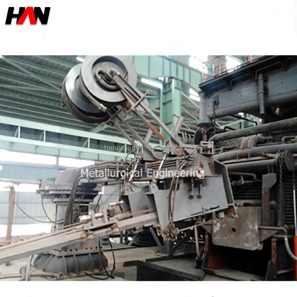 Electrode lifting system electric arc furnace shell