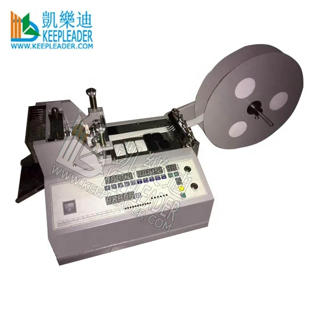 Nylon/Elastic Tape Cutter Electric Cutting Machine for Plastic/Rubber/Fabric Ribbon_Band_Belt_Tube_Label Cold/Hot Blade Cutting