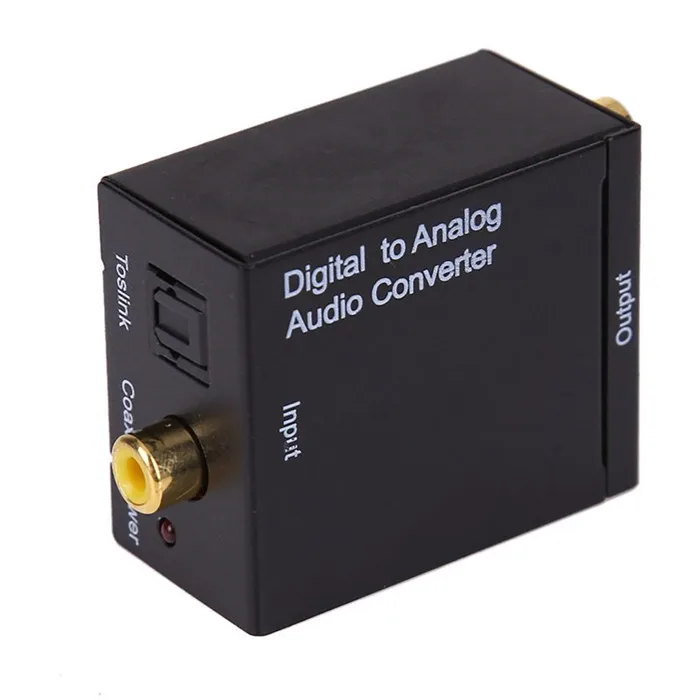 toslink to analog RCA tv converter digital to analog audio converter box