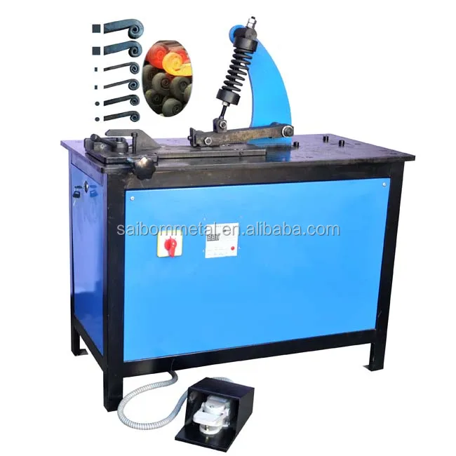 wrought iron coil rolling machine for ornamental iron work