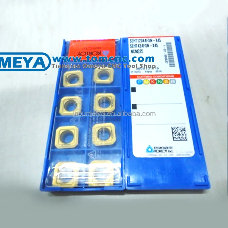 High hardness APXT1604PDSR-MM PC6510 tungsten carbide milling inserts