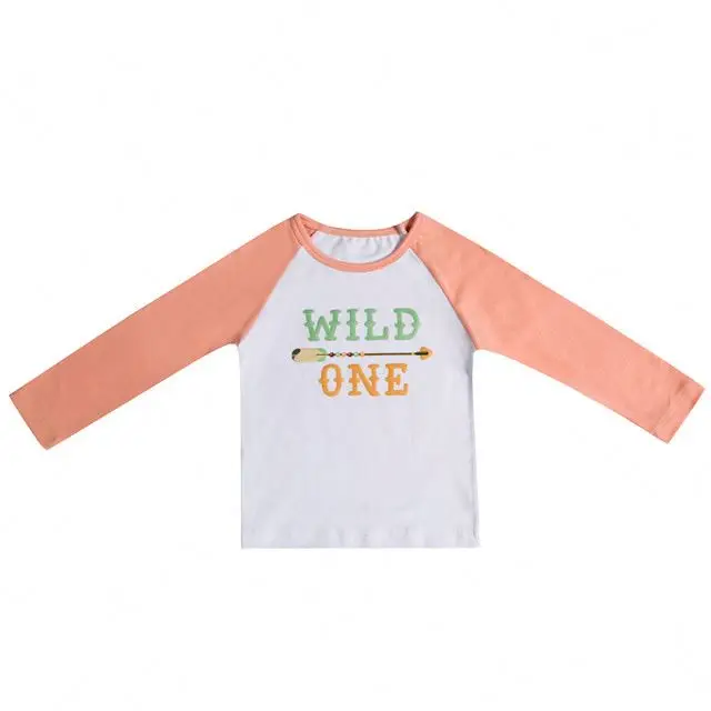 
2018 Hot Selling New Designs Autumn Baby Girl Long Sleeve Cartoon Letter Printed Shirts 