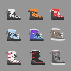 brand customized men waterproof snow boots for men