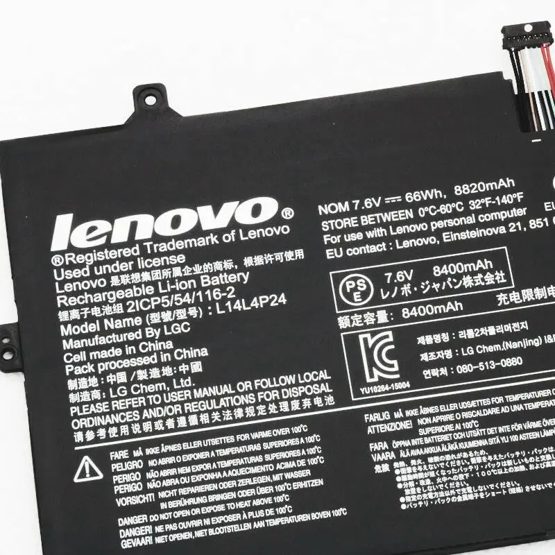 Оригинальный аккумулятор 5B10H43261 L14M4P24 для LENOVO YOGA