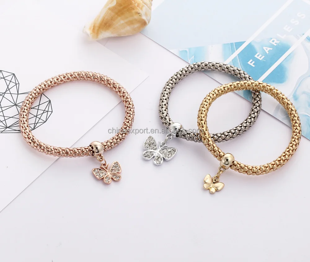 
Trending Gold Charms Bracelet Jewelry Design for Girls 