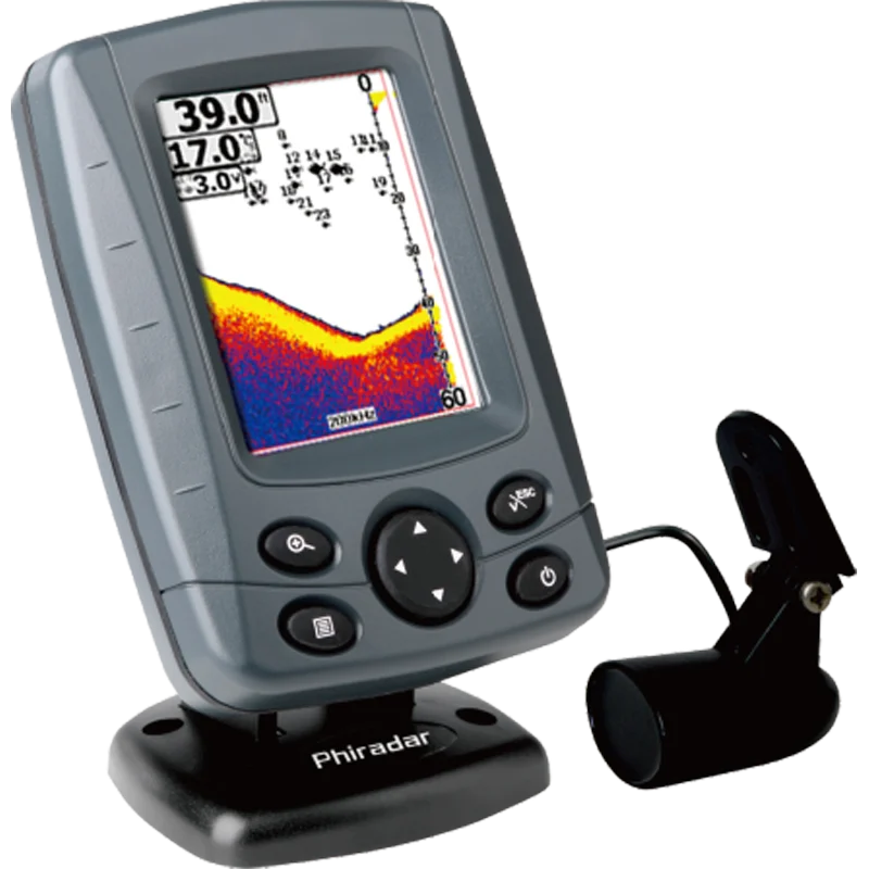 Высокоскоростной лодочный рыболокатор с большим экраном 3,5 дюйма и цветным ЖК-экраном HD с поддержкой разных языков