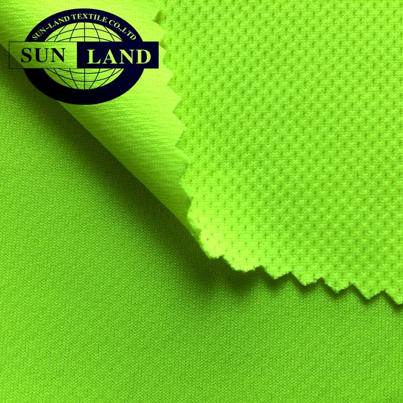 100% polyester cool pass dry fit bird eye mesh fabric for sportswear