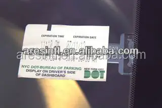 
plastic meter ticket clip parking ticket holder, windshield clip holder 