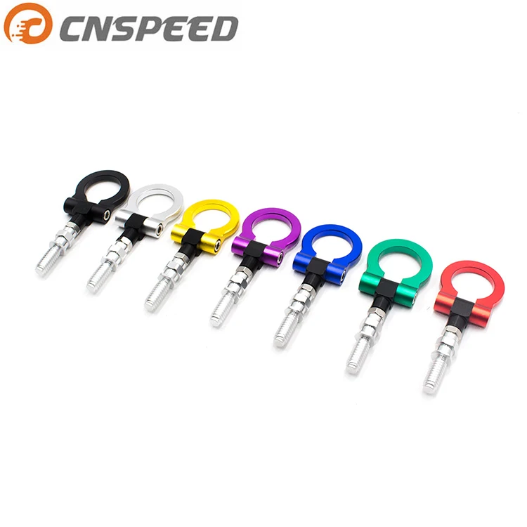 
CNSPEED Universal European Sporty Racing Style Tow Hook Front Rear for European Cars Trailer Towing Bars 
