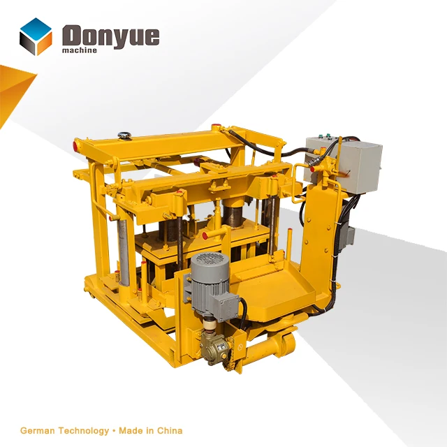 QT40-3A Concrete mobile hollow block making machine / Cement hollow brick making machine