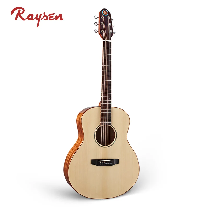 LK-D003 Quality handmade solid top wood guitar musical instrument manufacturer