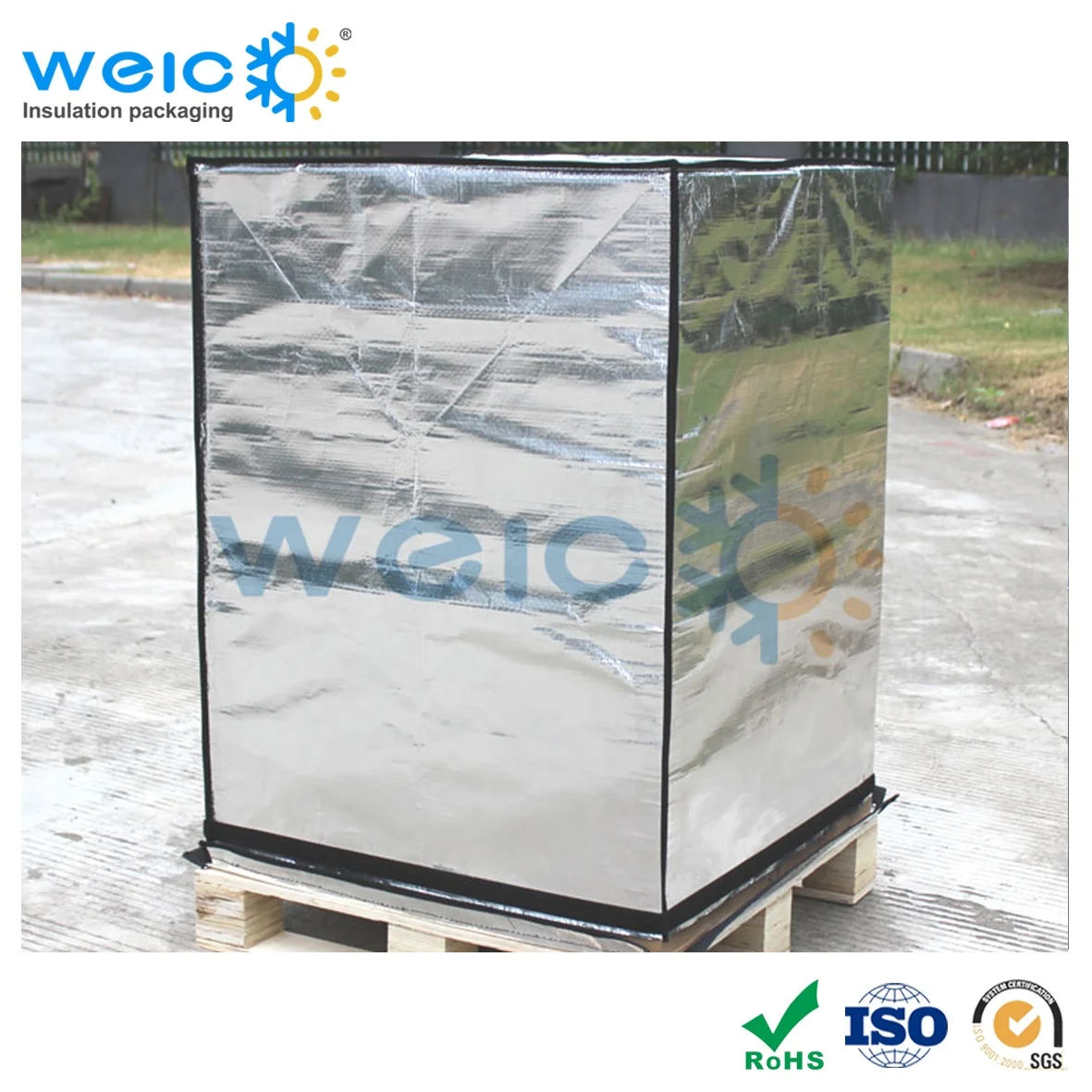 Double-sided Aluminum Foil Bubble Thermal Insulated Heat Reflective Pallet Cover