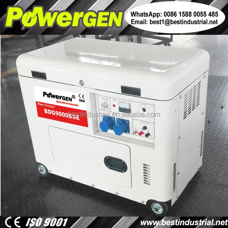 With Cooling Fan!!! POWERGEN Open From The Top design Silent Diesel Generator 8KW