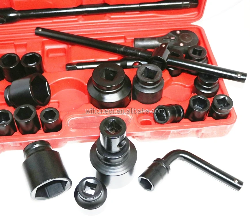 
OEM Tyre Repairing Phosphated Air Impact Socket Pneumatic Impact Socket Wrench Spanner 