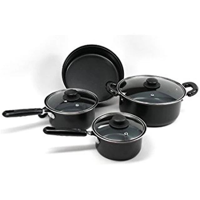 10 Pcs New Design Aluminum Anti-bacteria Ceramic Nonstick Coating Cookware Set Purple Pots and Pans Set Healthy Cookware Sets