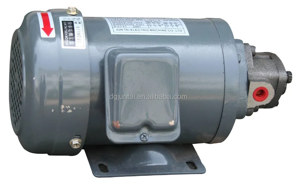 top lubricating electric motor with oil pump