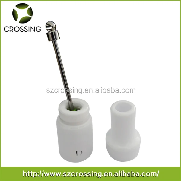 Wholesale Crossing DC dry herb ceramic atomizer no wick no coil ceramic heating chamber weed vaporizer for dry herb. accept OEM.