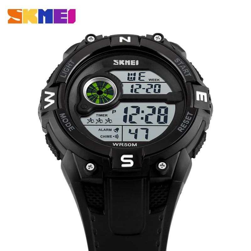 5 bar chime hand watch factory relojes moda count down timer men sport digital watch skmei 1279