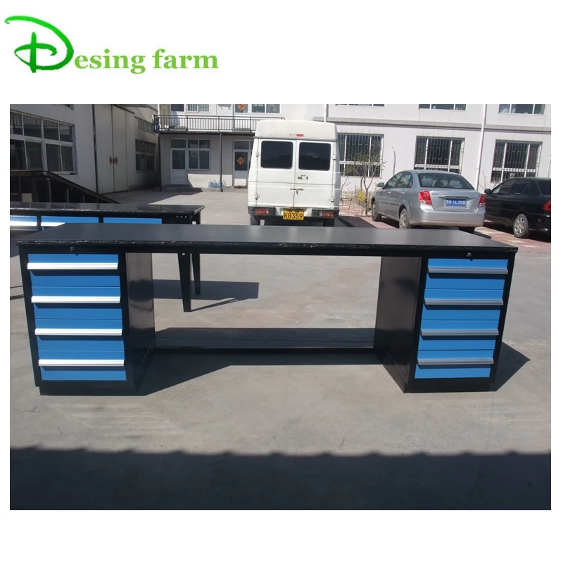 Metal heavy duty work bench with drawers for sale