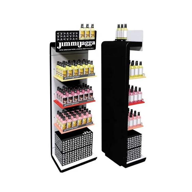 promotion liquor bottle tequila display shelf stand display racks for shops