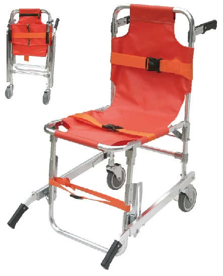 emergency evacuation flexible folded stair chair stretcher